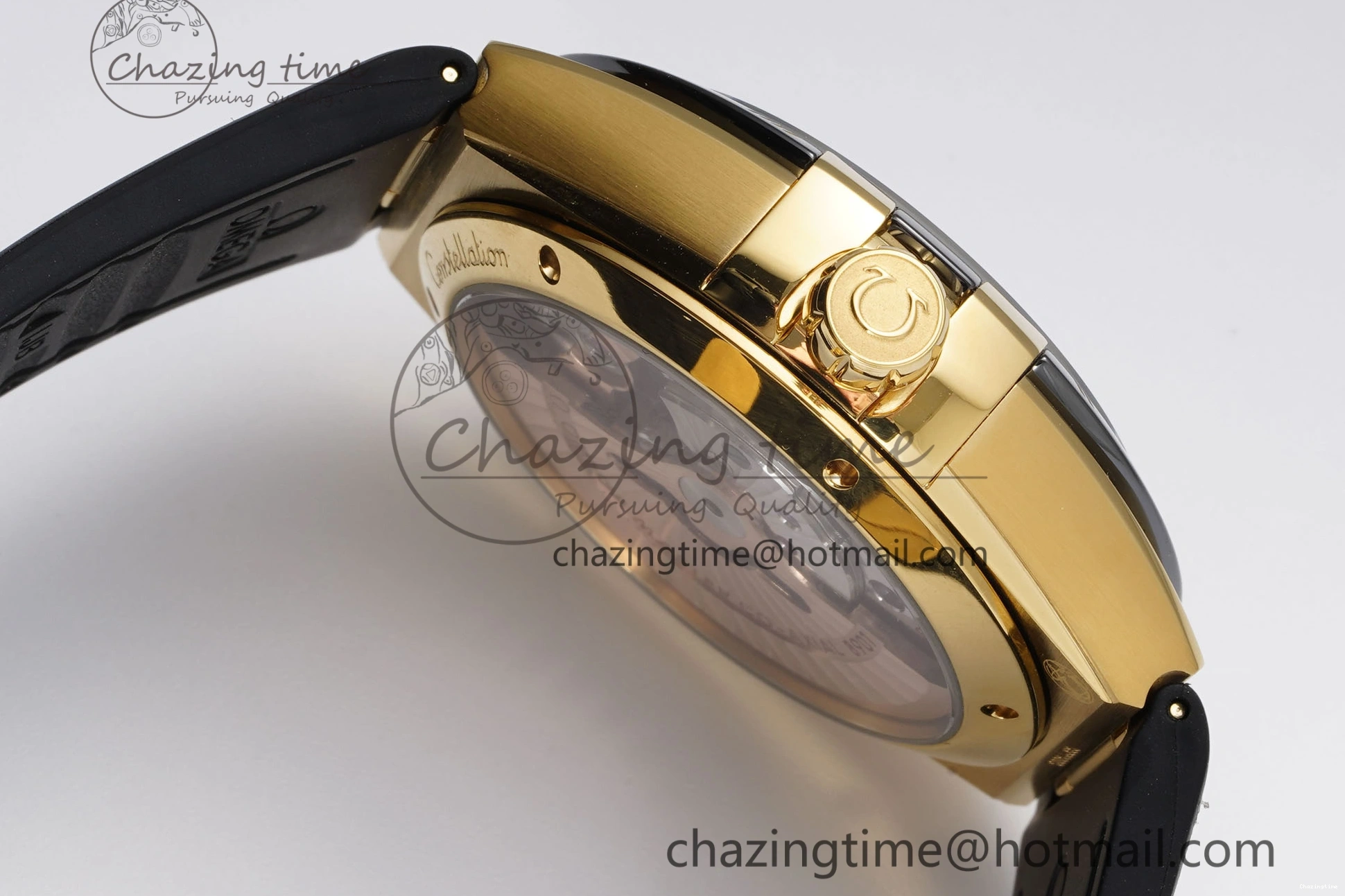 0425 UrbanStyle Constellation Black Ceramic YG VSF 1:1 Best Edition Black Dial on Black Gummy Strap A8900 Super Clone 7764